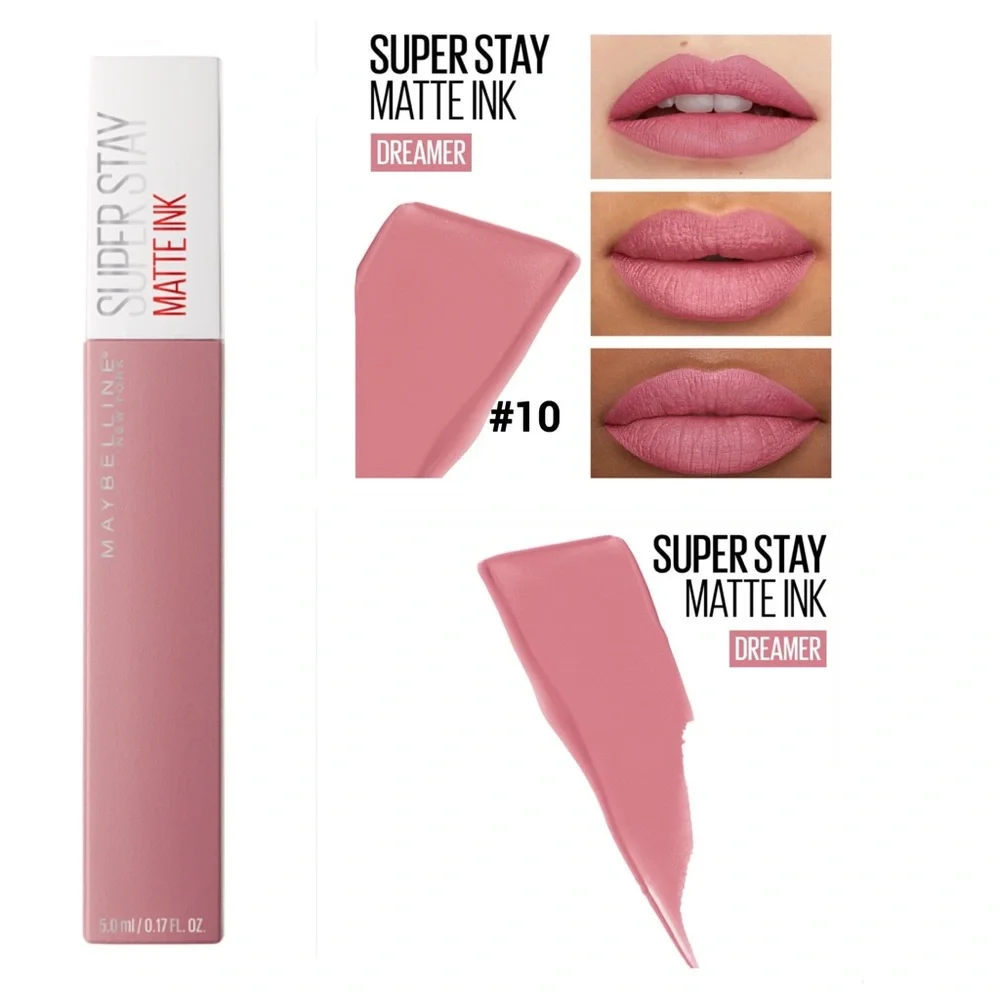 💕 Maybelline Super Stay Matte Ink Liquid Lipstick, Dreamer #10